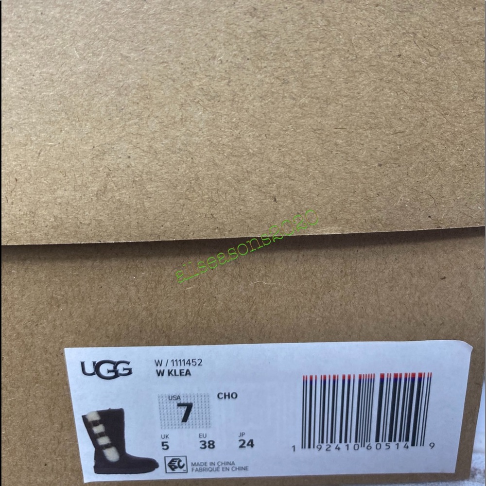 UGG Klea Cho Women’s Boot Brown Suede Fur - Picture 10 of 11